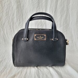 Kate Spade Black Leather and Nubuck crossbody bag